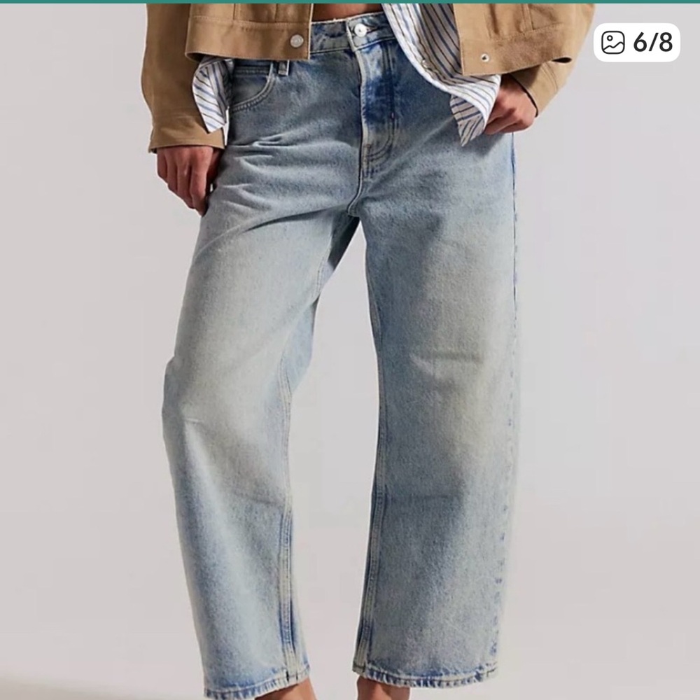 Free People We The Free Deep Trance Dropped Boyfriend Jeans. NWT. Sweet dreams